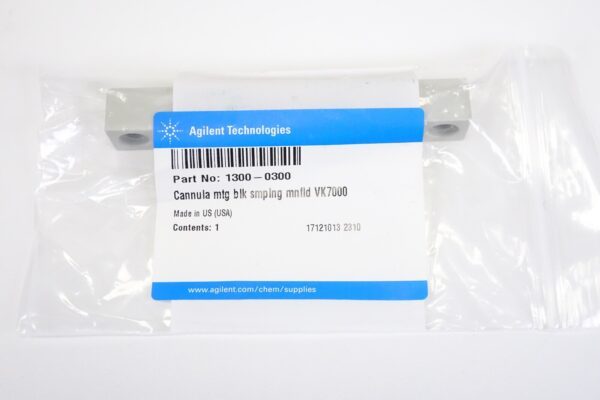 Agilent 1300-0300 Cannula mtg bulk sampling Manifold VK7000
