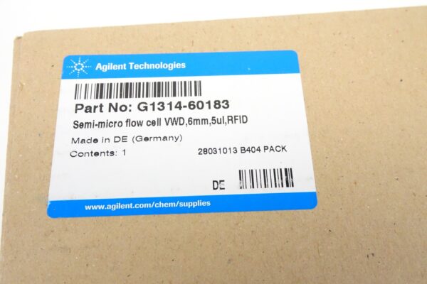 Agilent G1314-60183 Semi-Micro Flow Cell VWD,6mm,5uL, RFID for HPLC - Image 2