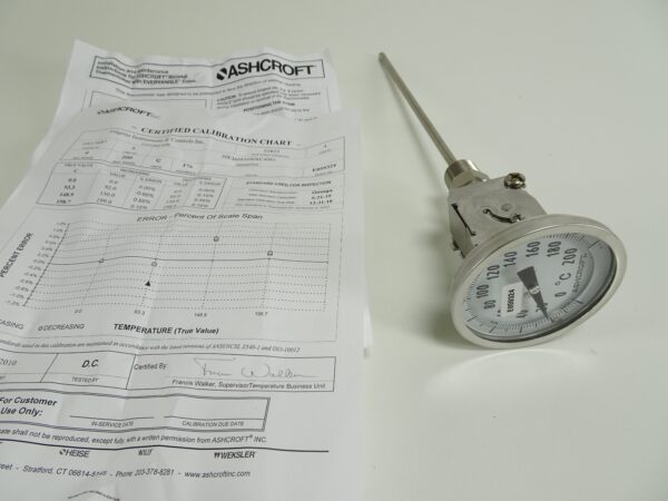 ASHCROFT Bimetal Thermometer with Everyangle Connector 30EI60E090XC4SG
