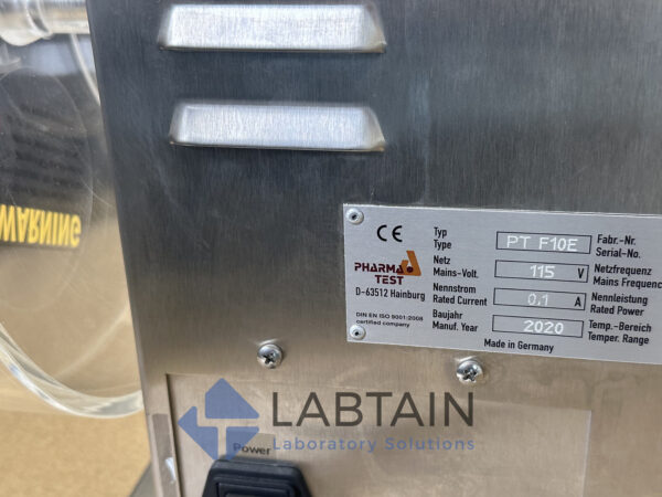 Pharma Test PTF10E Single-Drum Friability Test Instrument - Image 4