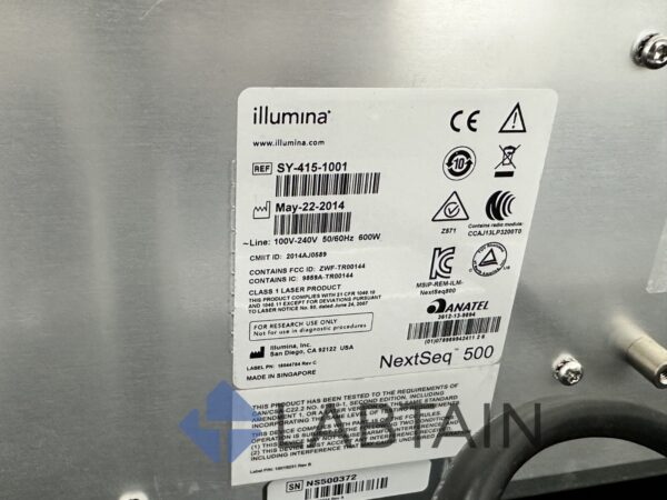 Illumina Nextseq 500 DNA Sequencer Whole Genome Sequencing System WGS Solution - Image 6